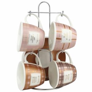 Metal mug DKD Home Decor 210 ml (x4) image-0