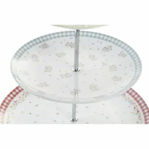 Cesta de fruta de metal y porcelana DKD Home Decor (x12) image-2