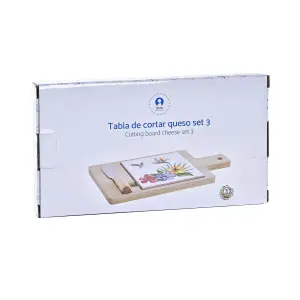 Bambus- og aluminium osteanretter DKD Home Decor 21,5x11,8x1,5 cm (x3) image-3