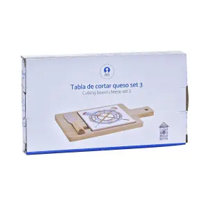 Bambus- og aluminium osteanretter DKD Home Decor 21,5x11,8x1,5 cm (x3) image-3