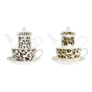 s3037125-leopardmonstrad-tekanna-i-glas-och-porslin-dkd-home-decor-x2-brun-vit-tu