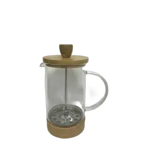 Kolbenkaffeemaschine Bambus und Borosilikatglas DKD Home Decor image-1