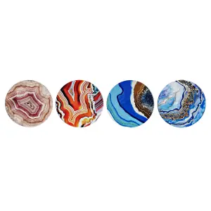 Μοντέρνα σουβέρ από δολομίτη με φελλό DKD Home Decor (x4) image-1