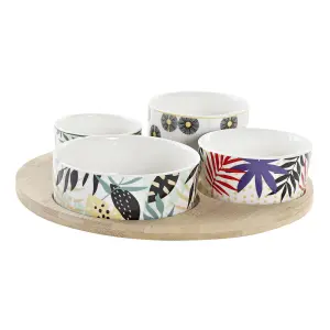 Tropisk bambutallrikset DKD Home Decor image-1