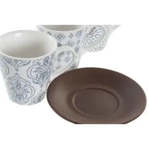 Rubberwood cup DKD Home Decor 150 ml (x6) image-3