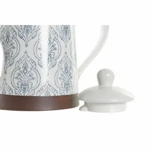 Τσαγιέρα από ξύλο καουτσούκ με γκρι χρώμα DKD Home Decor image-1