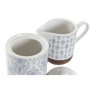 Sukkerkrukke i stentøj DKD Home Decor 12,5x6,5x8 cm (x2) image-2