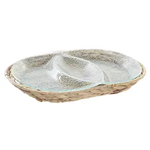 Glass aperitif tray DKD Home Decor image-0