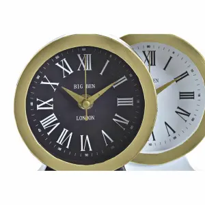Ρολόι επιτραπέζιο από γυαλί και σίδηρο DKD Home Decor (x2) image-1