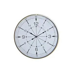 Horloge murale en verre métal DKD Home Decor Boussole image-0