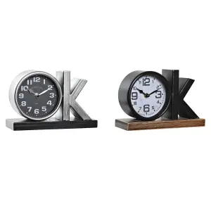 Horloge de table en fer DKD Home Decor (x2) image-0