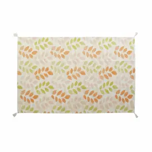 Tapis feuille d'une plante en polyester coton DKD Home Decor image-0