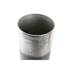 Δύχρωμος σύγχρονος αλουμινένιος βάζο DKD Home Decor 15x15x33 cm (x2) image-1