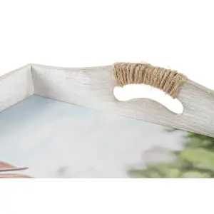 Jeux de plateaux chats cottage en bois MDF DKD Home Decor 40x30x6 cm (x2) image-3