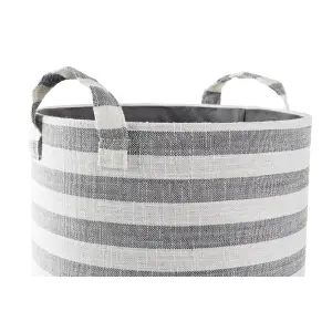 Panier de rangement rayures coton DKD Home Decor 35x35x40 cm (x3) image-3