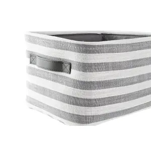 Panier de rangement rayures coton DKD Home Decor 42x32x25 cm (x3) image-3