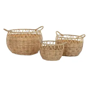 Panier de rangement polyéthylène DKD Home Decor 38x38x27 cm (x3) image-0