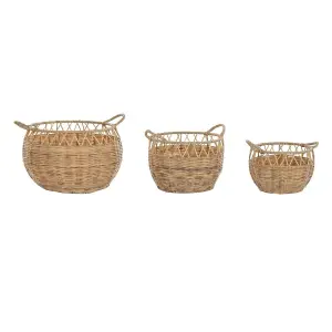 Panier de rangement polyéthylène DKD Home Decor 38x38x27 cm (x3) image-1