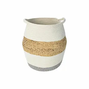 Αλουμινένιο καλάθι και φυσική ίνα DKD Home Decor image-0
