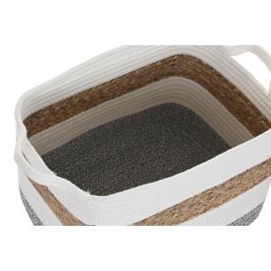 Natural fiber storage basket DKD Home Decor 36x27x27 cm (x3) image-3