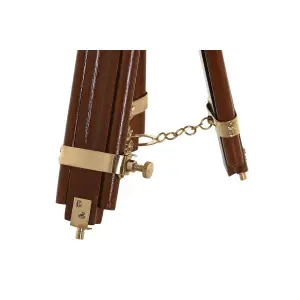 Figurine décorative vintage en laiton et bois de manguier DKD Home Decor image-2