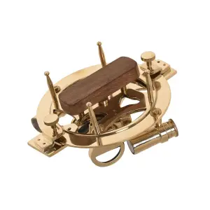 Figurita decorativa vintage de madera y latón DKD Home Decor image-1