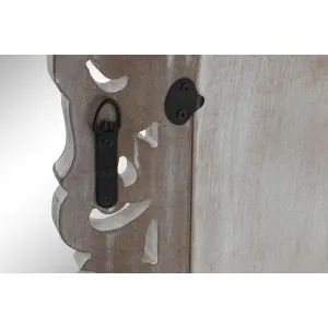 Glass wall mirror wood mdf DKD Home Decor image-1