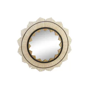 Καθρέφτης τοίχου από μπαμπού DKD Home Decor Colonial image-0