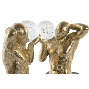 Porte-livre résine DKD Home Decor Homme Moderne 31x10x19,3 cm (x2) image-1