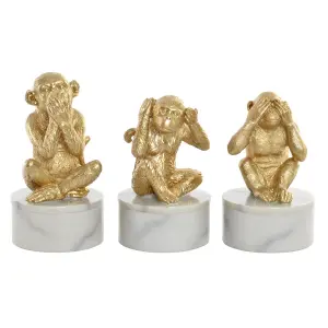 Figurine tropical singes DKD Home Decor (x3) image-0
