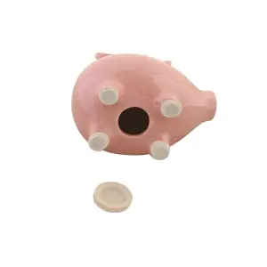 Tirelire dolomite moderne cochon iridescent DKD Home Decor image-2