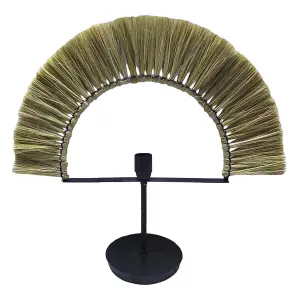 Lampe de bureau en fer jute DKD Home Decor image-0