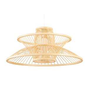 Bamboo hanging lamp DKD Home Decor 50W image-1