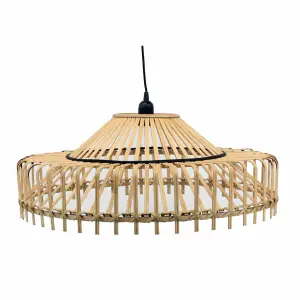 Bamboo hanging lamp DKD Home Decor