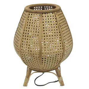 Lampe de bureau en rotin DKD Home Decor image-0