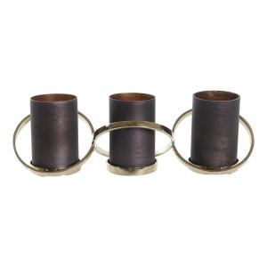 Kandelaar van glas en aluminium DKD Home Decor image-0