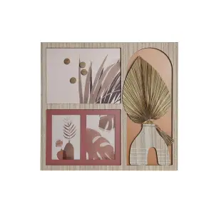 Κορνίζα φωτογραφίας μποέχο από MDF ξύλο DKD Home Decor image-0