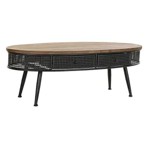 Μεταλλικό τραπεζάκι σαλονιού από έλατο DKD Home Decor 120x58x42 cm image-1