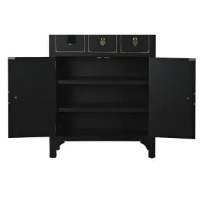 Pine wood chest of drawers DKD Home Decor 63x28x101 cm image-2