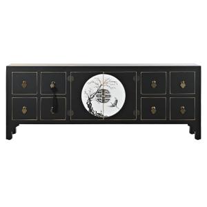 Mueble de TV oriental de metal, abeto y madera MDF DKD Home Decor image-1