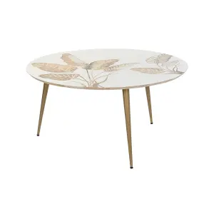 Mango wood coffee table DKD Home Decor 90x90x45 cm image-0