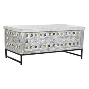 Mango wood metal coffee table DKD Home Decor image-1