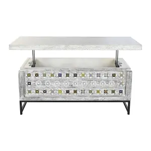 Mango wood metal coffee table DKD Home Decor image-2