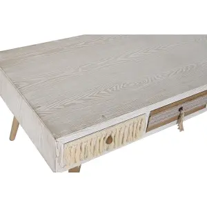 Τραπεζάκι σαλονιού από έλατο και βαμβάκι DKD Home Decor 110x60x50 cm image-4