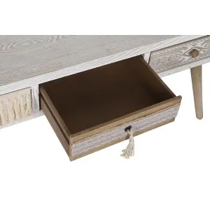 Τραπεζάκι σαλονιού από έλατο και βαμβάκι DKD Home Decor 110x60x50 cm image-5