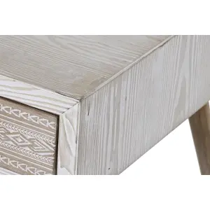 Τραπεζάκι σαλονιού από έλατο και βαμβάκι DKD Home Decor 110x60x50 cm image-6