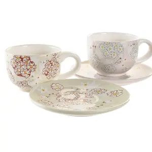 Koffiekopje van metaal en dolomiet DKD Home Decor image-0