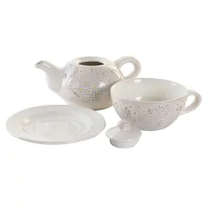 Teekanne aus Dolomit DKD Home Decor 750 ml (x2) image-0
