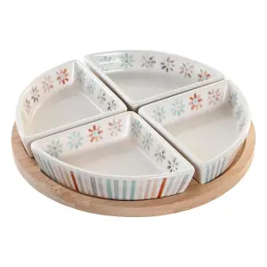 Πιατέλα ορεκτικών από ψαμμίτη DKD Home Decor image-0
