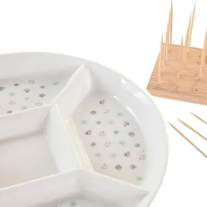 Πιατέλα ορεκτικών από ψαμμίτη DKD Home Decor image-1